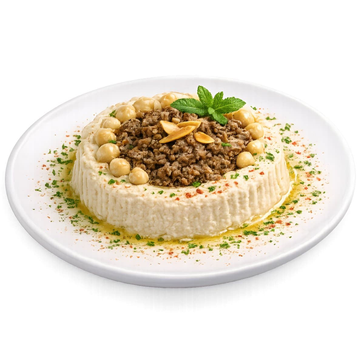 Hummus with Beef
